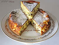 Cheesecake di ricotta e uvetta al forno
