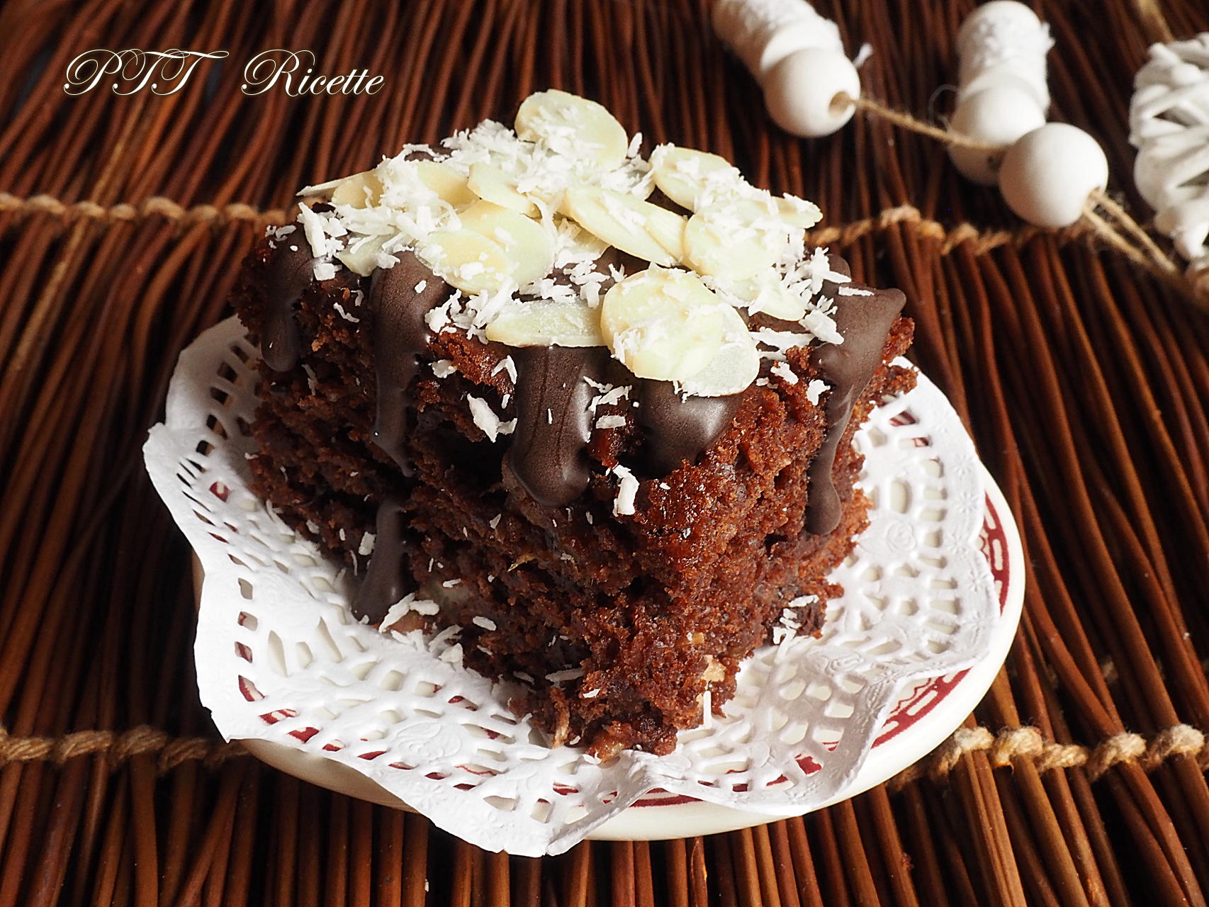 Torta Al Cocco E Cioccolato Senza Burro