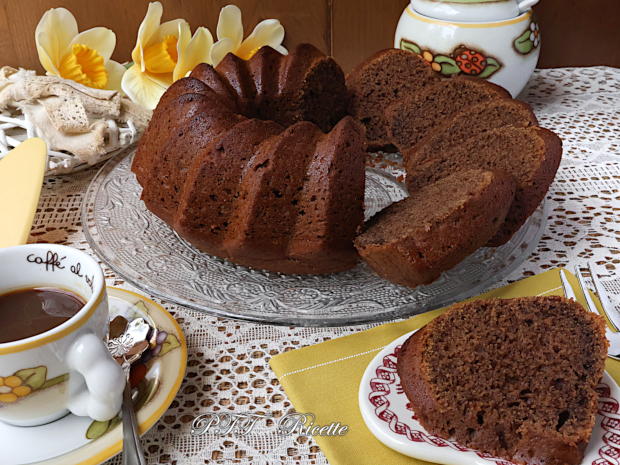 Ciambella al caffè senza uova 3