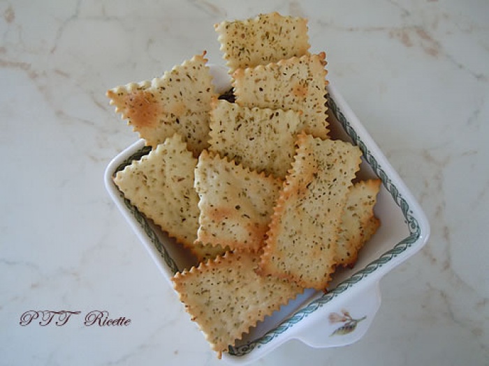 Crackers all'origano | Crackers ricetta - PTT Ricette