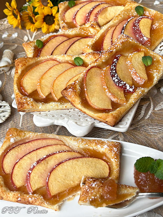 Sfogliatine mele e marmellata 11