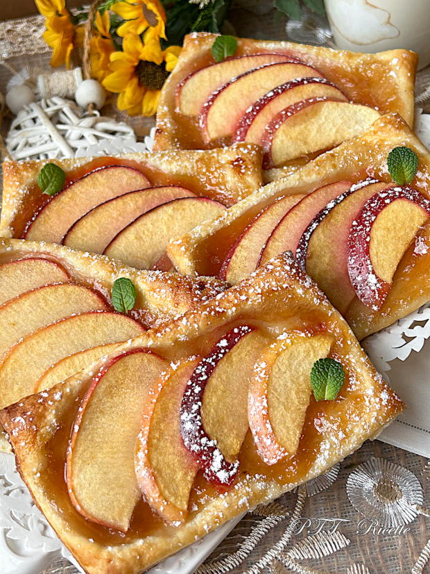 Sfogliatine mele e marmellata 15
